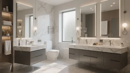 10 Modern Double Vanity Bathroom Ideas