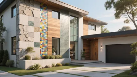 5 Latest Wall Tile Designs for Outside Houses
