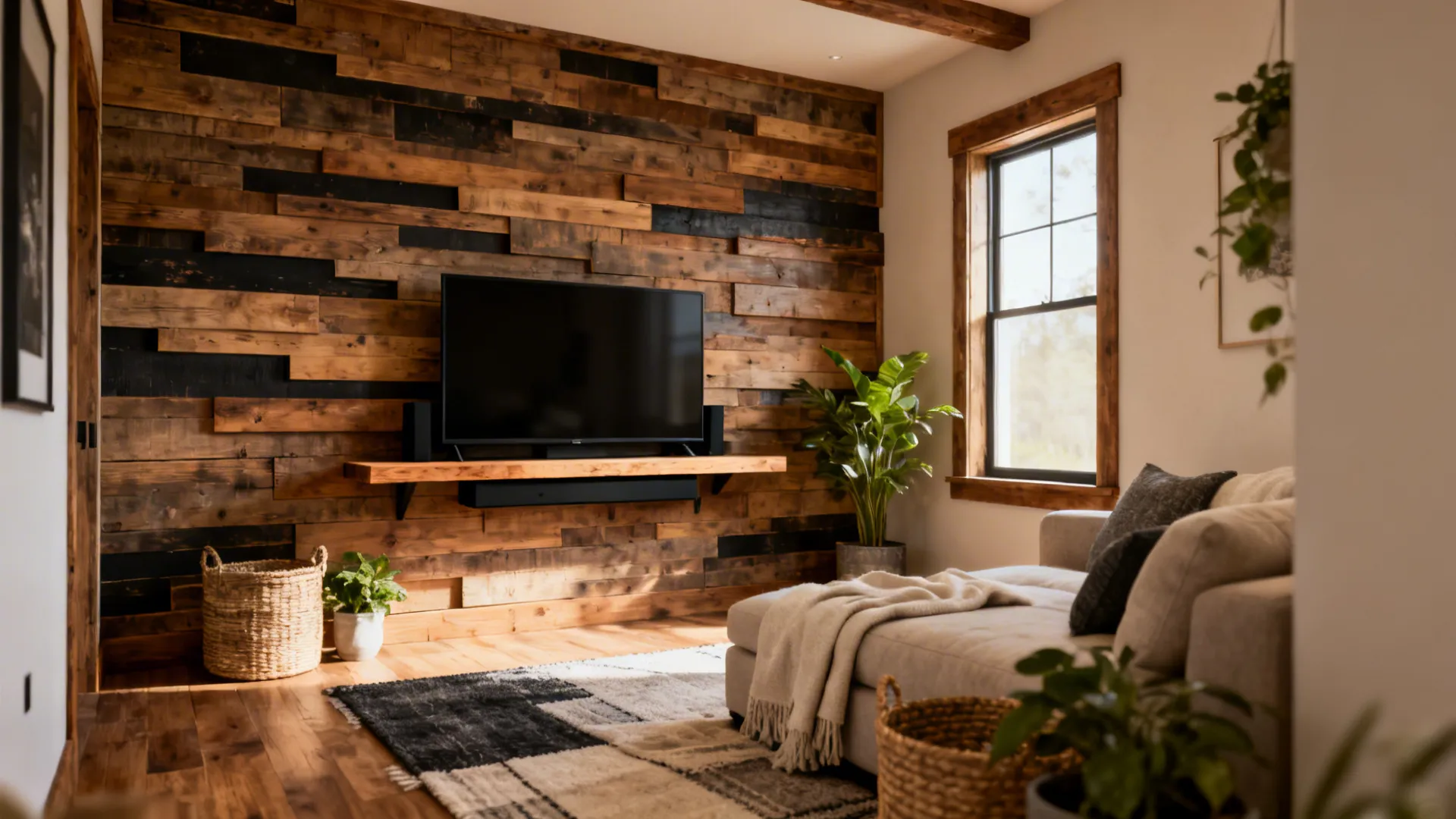 Modern Farmhouse Living Room Wall Decor — 5 Ideas: Cozy, modern farmhouse wall decor ideas to refresh small living rooms with big impact