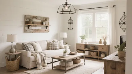 10 Modern Farmhouse Living Room Wall Decor Ideas