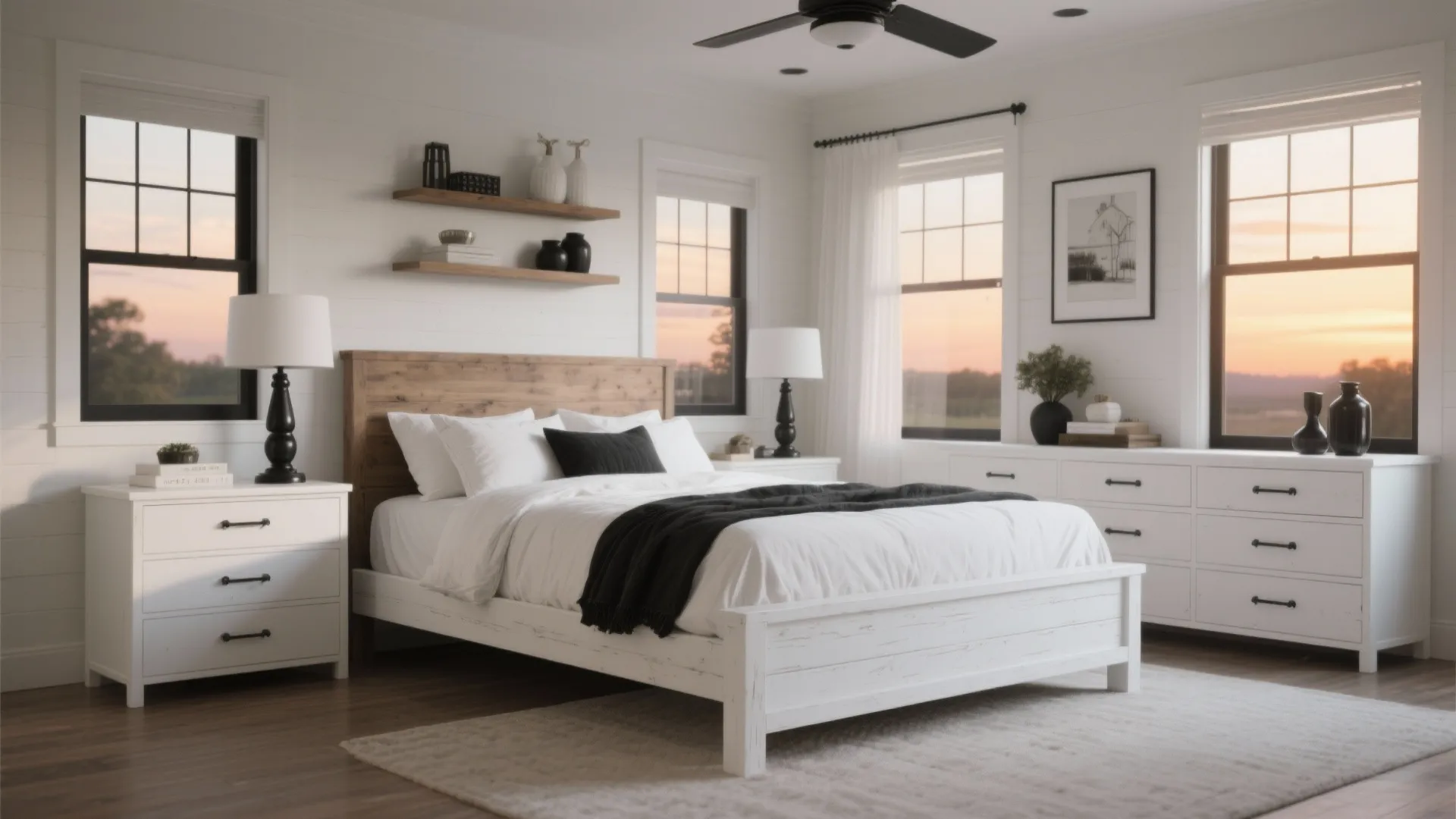 4. Modern Farmhouse White Wash Pairing