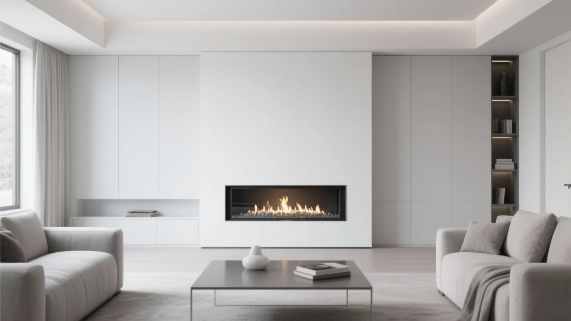 9. Modern Minimalist Fireplace Insert