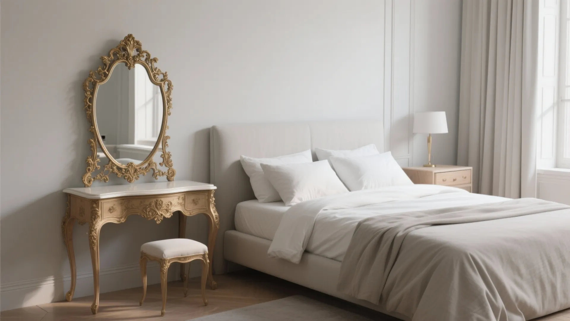 5. Modern French Fusion — mix minimal lines with one antique centerpiece