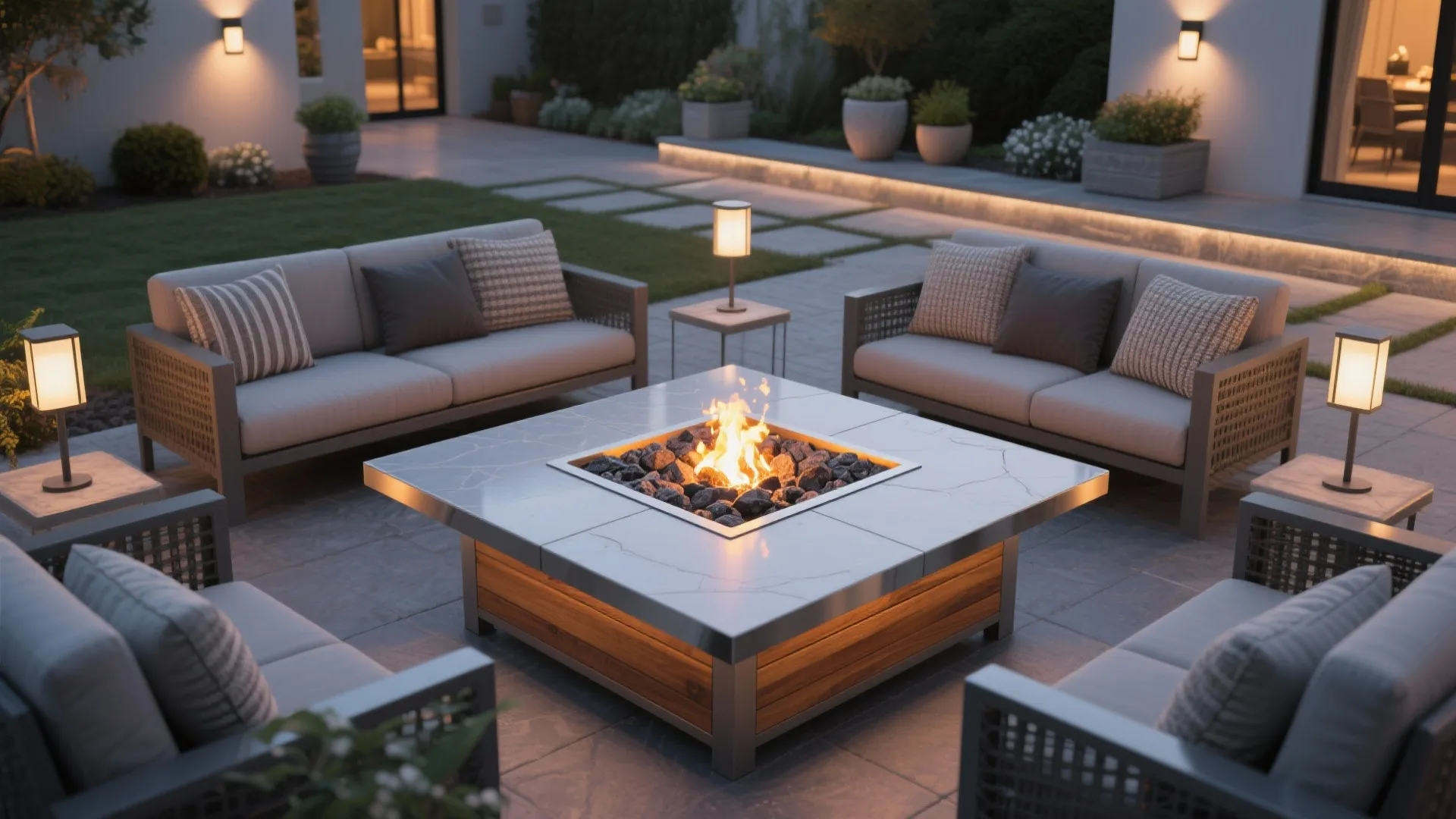DIY Gas Fire Pit Table Kit: Build an Outdoor Oasis