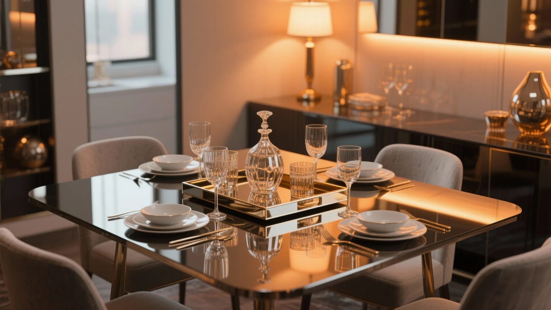 5. Modern Glam with a Twist of Tech