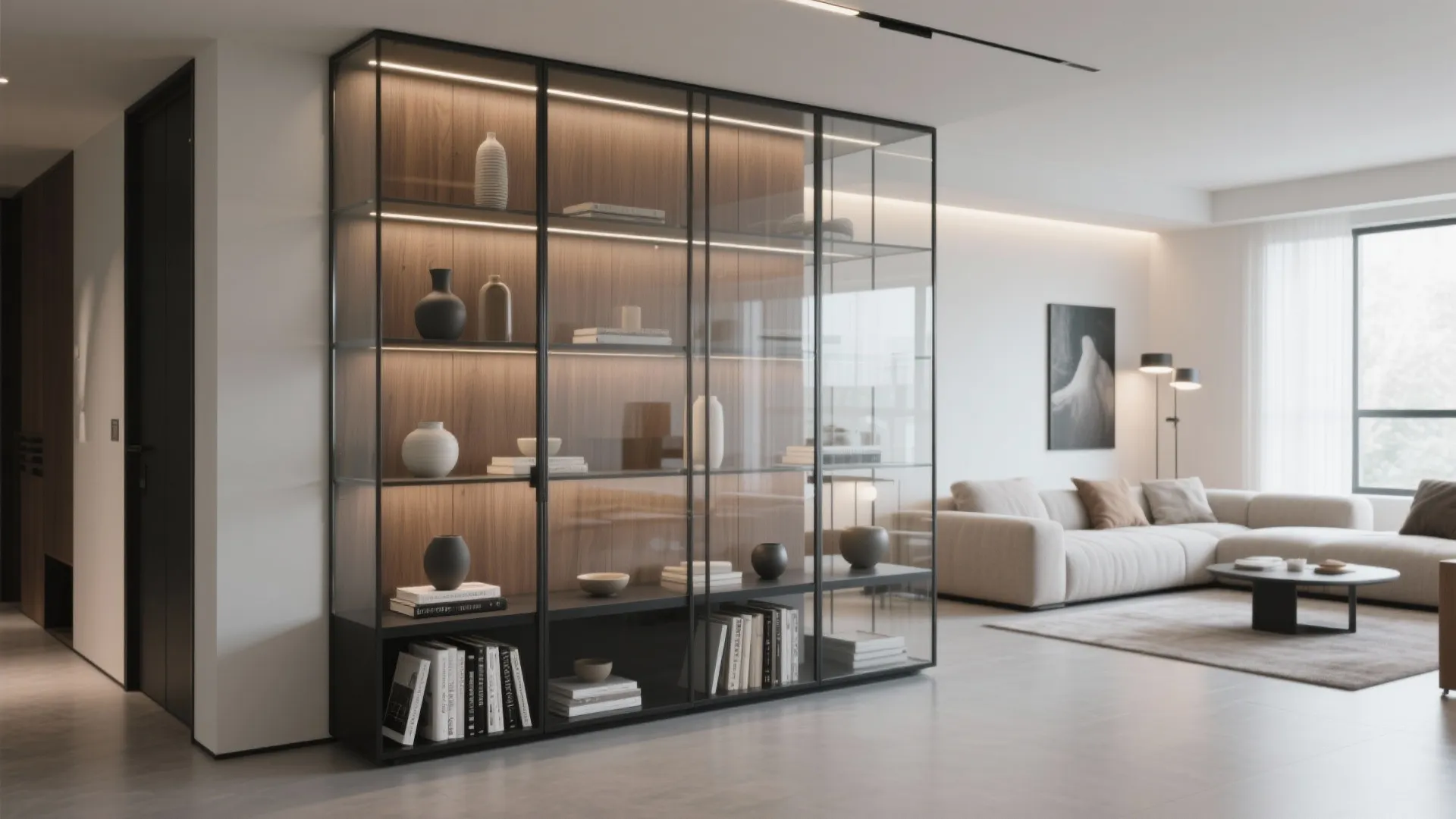 Living Room Glass Display Cabinet Ideas for Modern Spaces: 1 Minute to Transform Any Living Room with Elegant Glass Cabinets