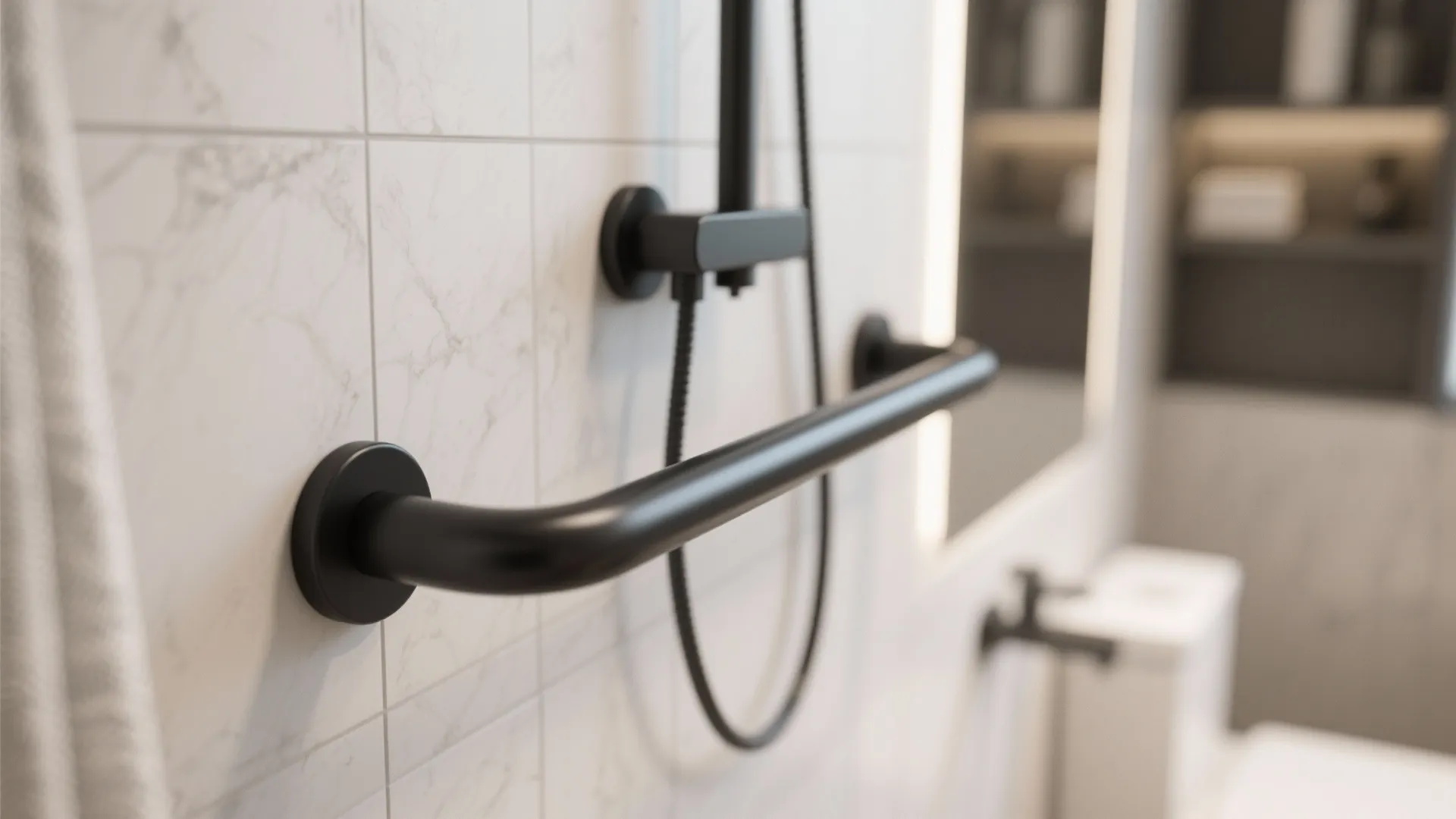 5. Grab Bars That Don't Scream "Hospital"