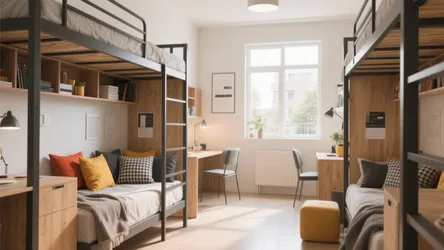 5 Student Hostel Room Design Ideas