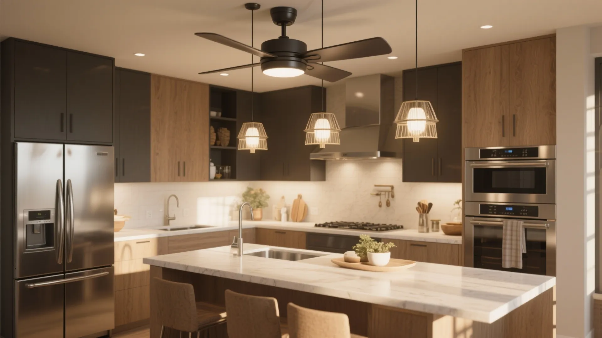 10 Brilliant Kitchen Ceiling Fan Ideas