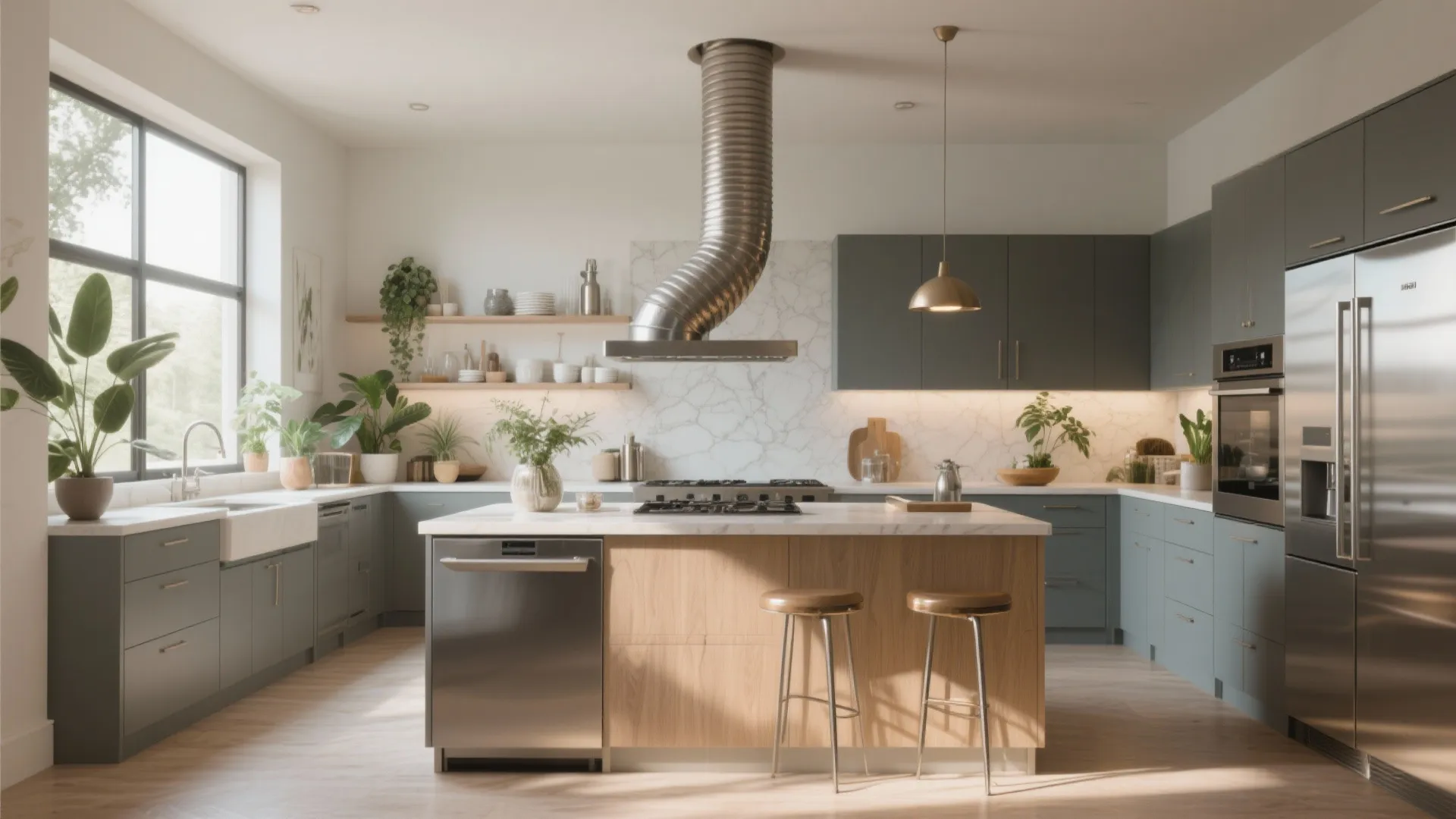 Creative Ideas to Cover Kitchen Chimney Pipe