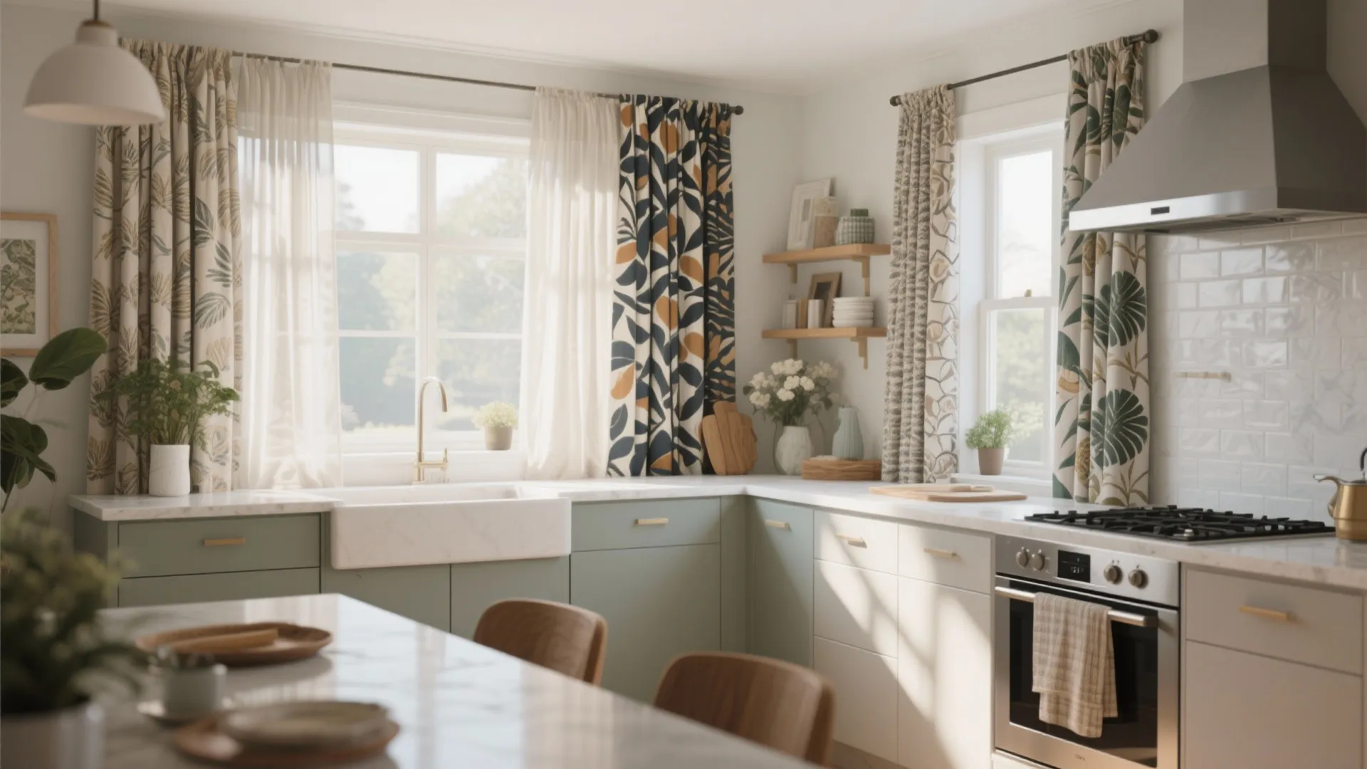 10 Contemporary Kitchen Curtain Ideas: Stylish, Practical & Creative Curtain Inspirations for Modern Kitchens