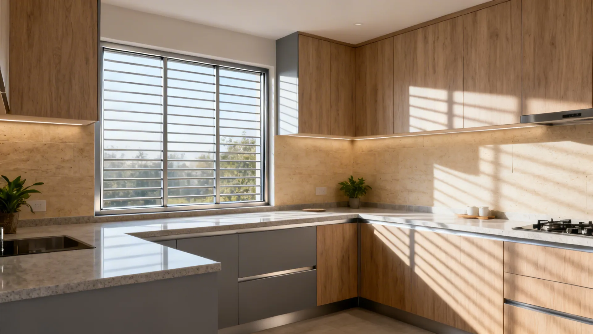 5 aluminium grill ideas for kitchen designs in India