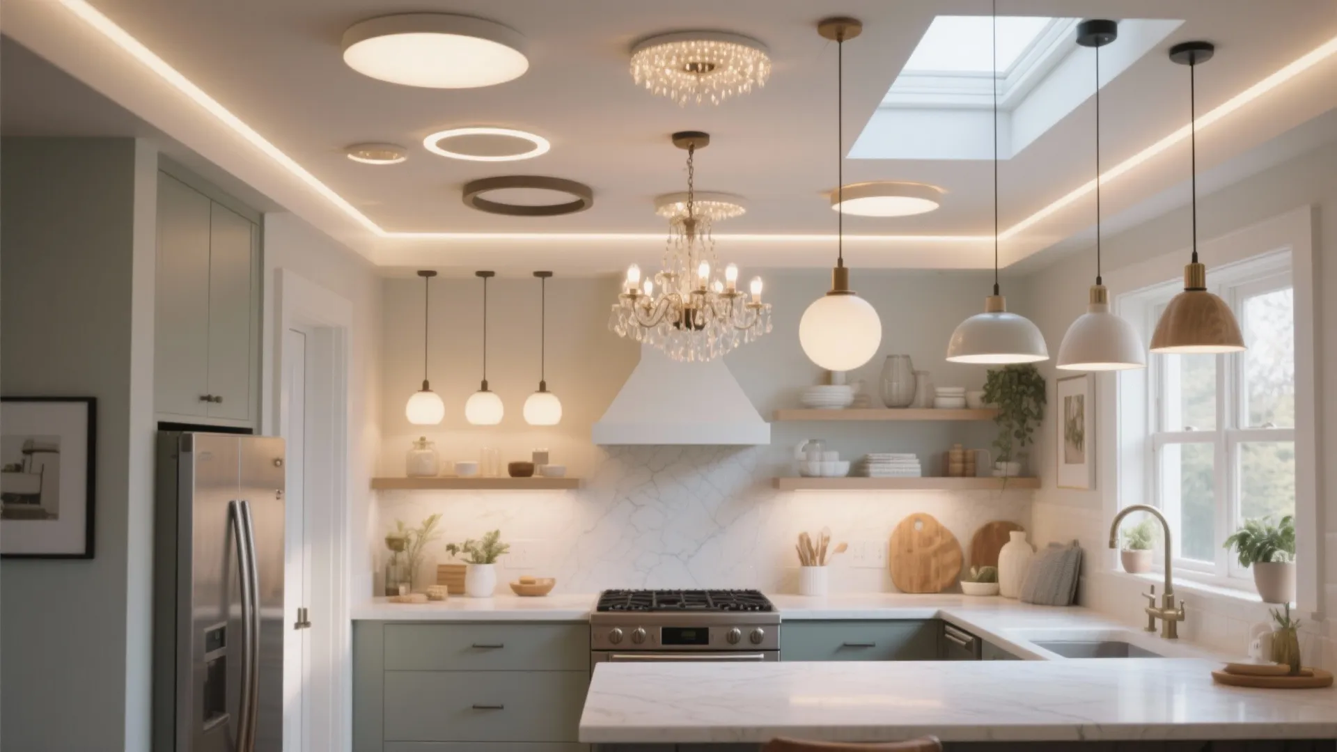 10 Kitchen Ceiling Light Ideas You’ll Love: Creative ideas to elevate your kitchen with inspiring ceiling lighting