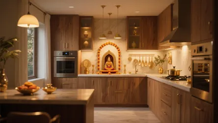 5 Pooja Room Ideas in Kitchen