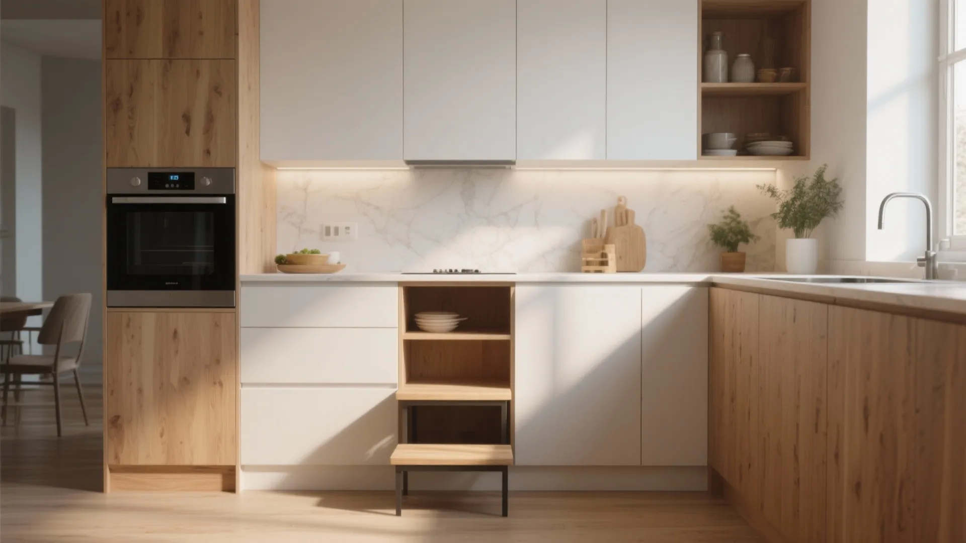 Built in Kitchen Cabinet Step Stool Ideas: Maximize Your Kitchen Space and Accessibility