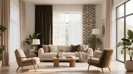 10 Modern Living Room Drapery Ideas