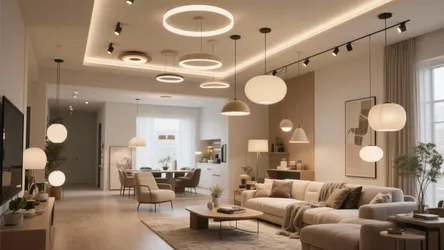 10 Modern Living Room Ceiling Light Ideas