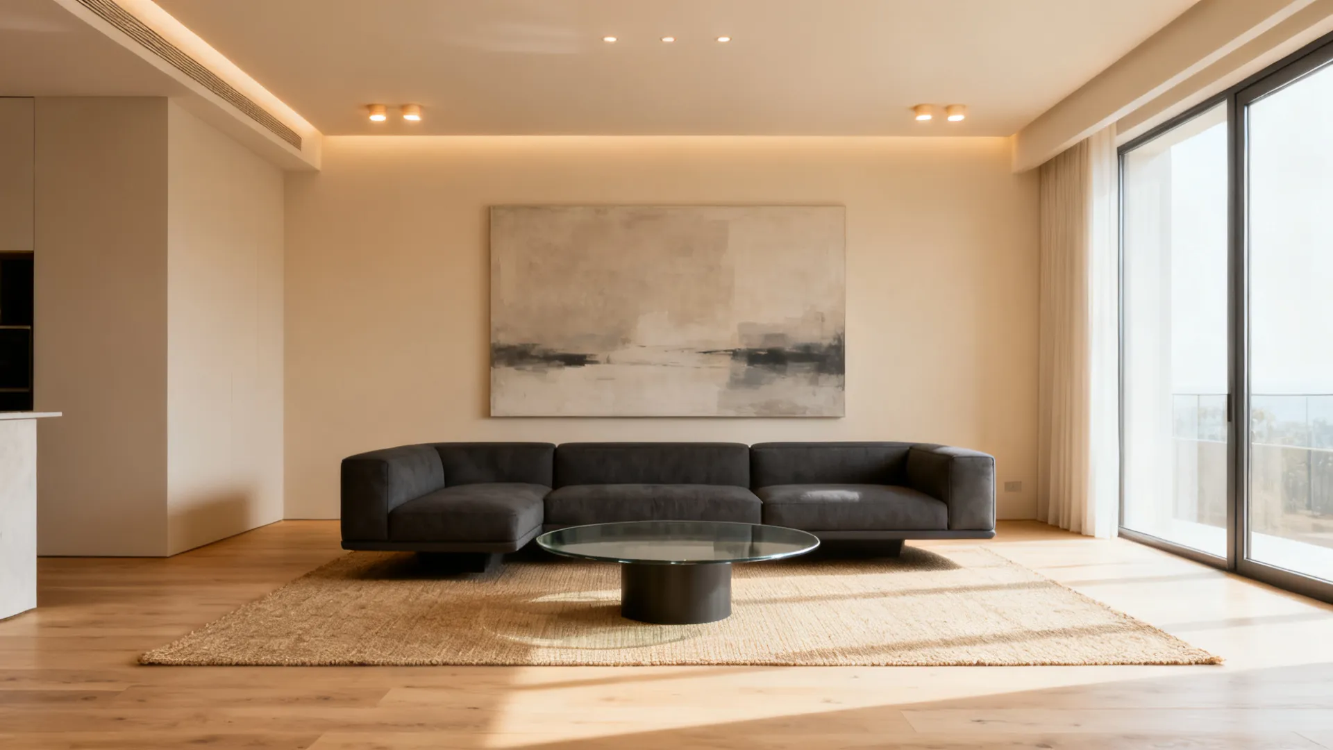 Modern AI Living Room Design
