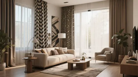 10 Living Room Modern Curtain Ideas