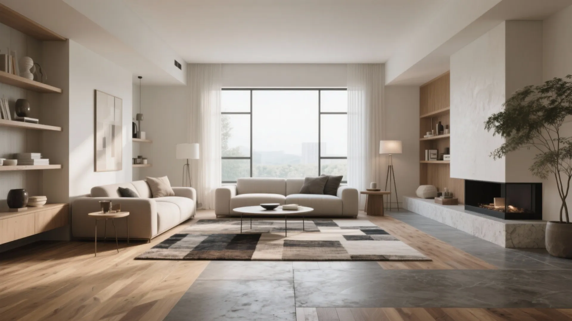10 Modern Living Room Flooring Ideas