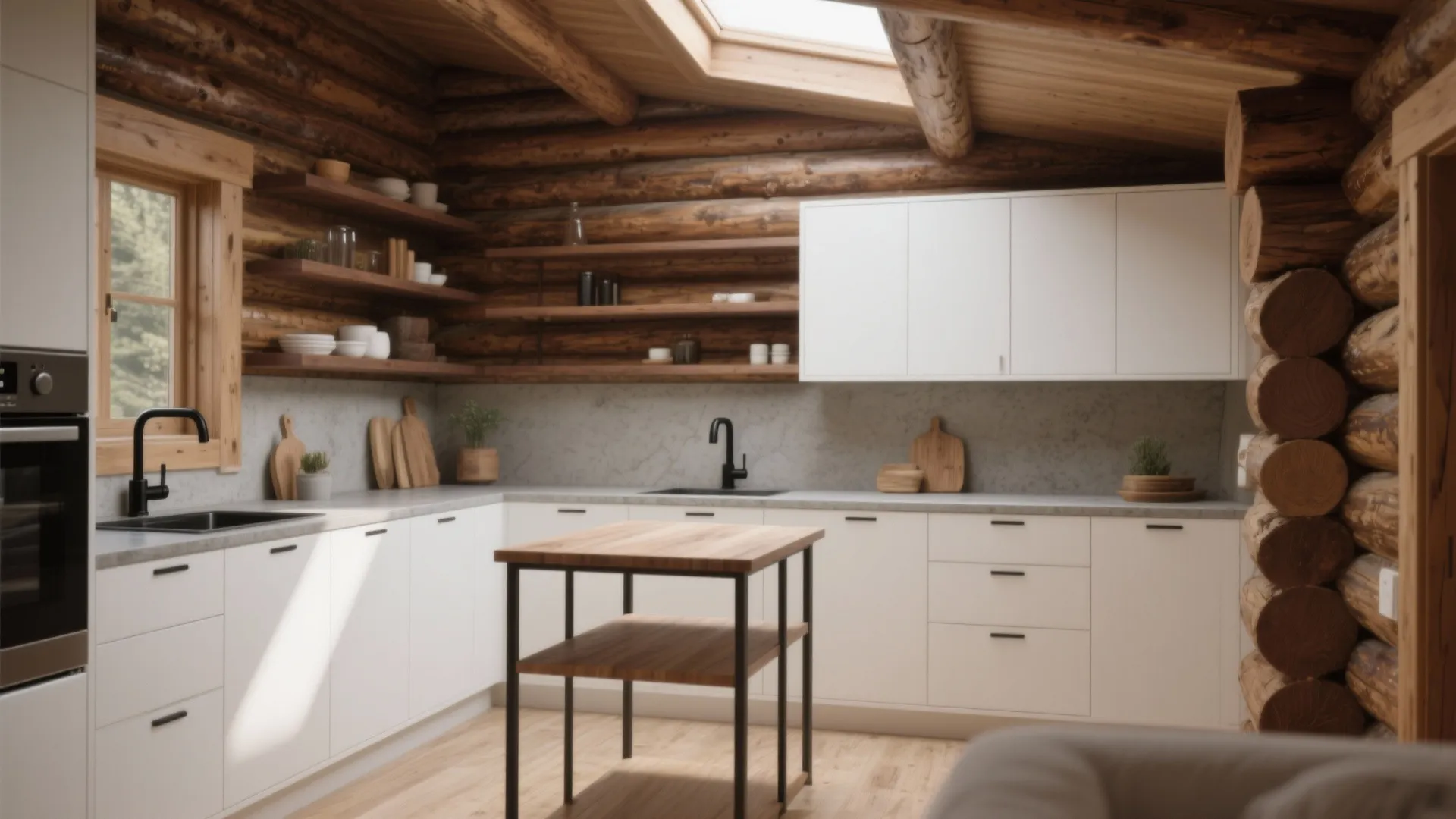 Modern Log Cabin Kitchen Ideas: 5 Inspiring Looks: Practical, cozy and modern ideas to transform a log cabin kitchen—small tips, big impact