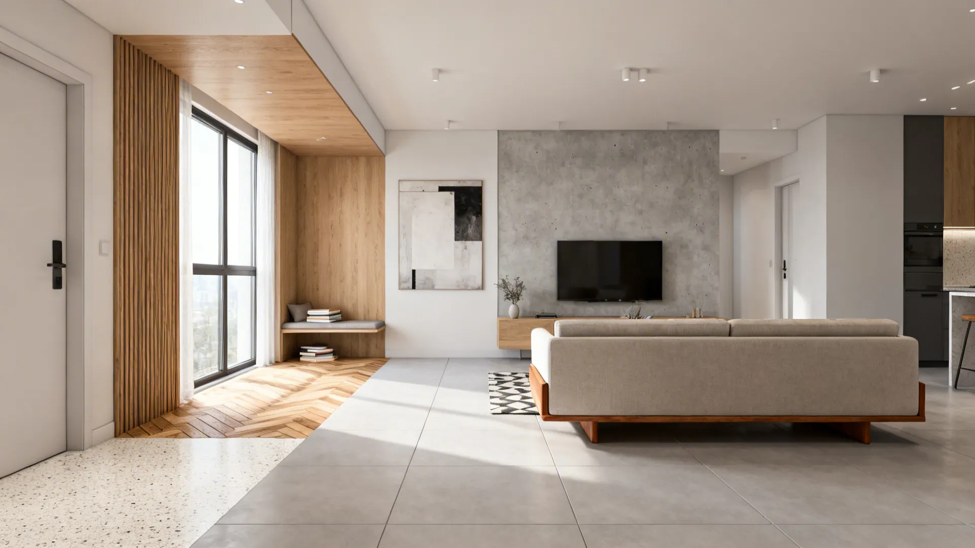 5 Modern Floor Tiles Design Ideas for Living Rooms