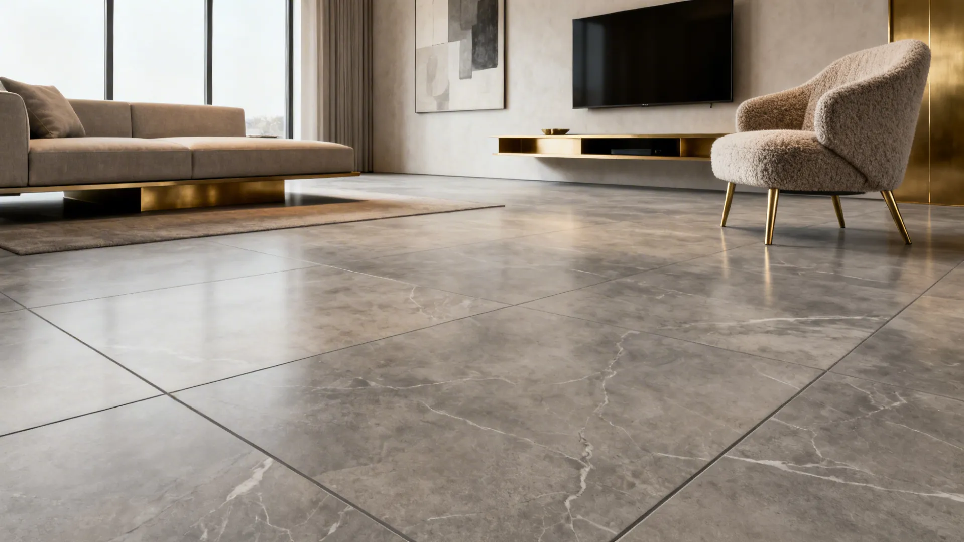 5 Luxury Living Room Modern Floor Tiles Design Ideas