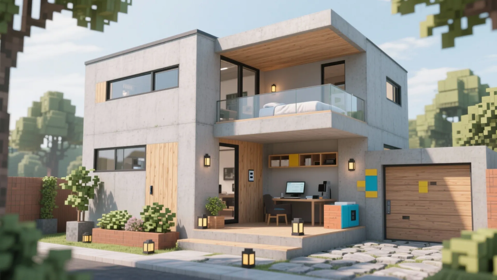 Small Modern House in Minecraft: Quick Build Guide: 1 Minute to Start Your Small Modern House in Minecraft