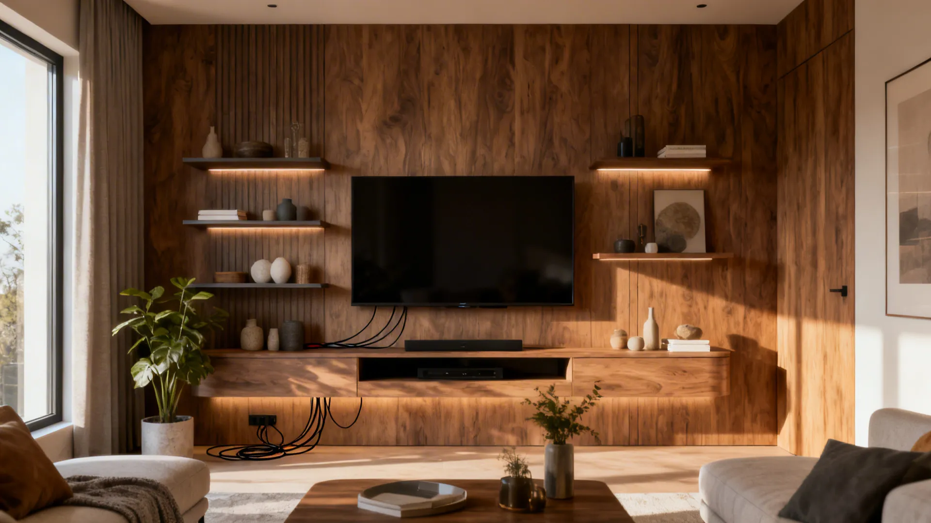 Modern Living Room Ideas with TV — 5 Inspo: Practical, stylish modern living room ideas that center around the TV without letting it dominate the space