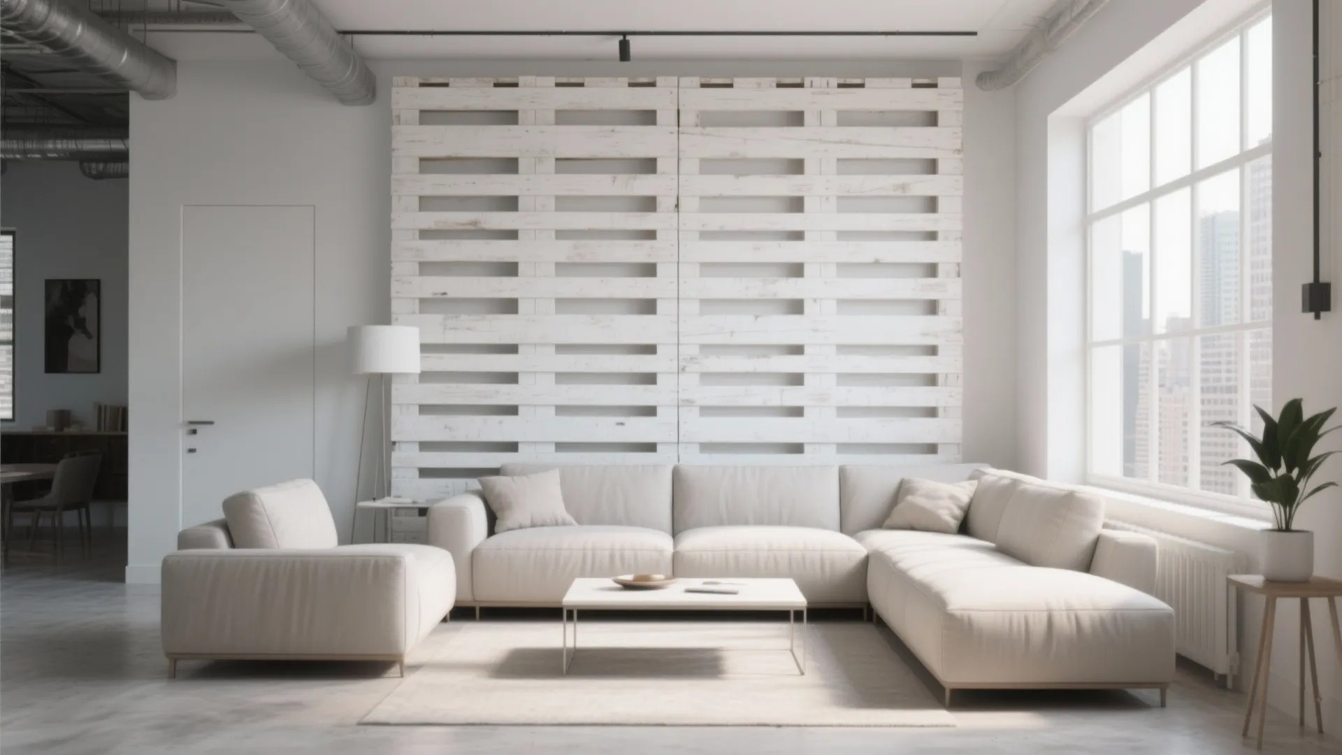 2. Modern Minimalist Pallet Panel