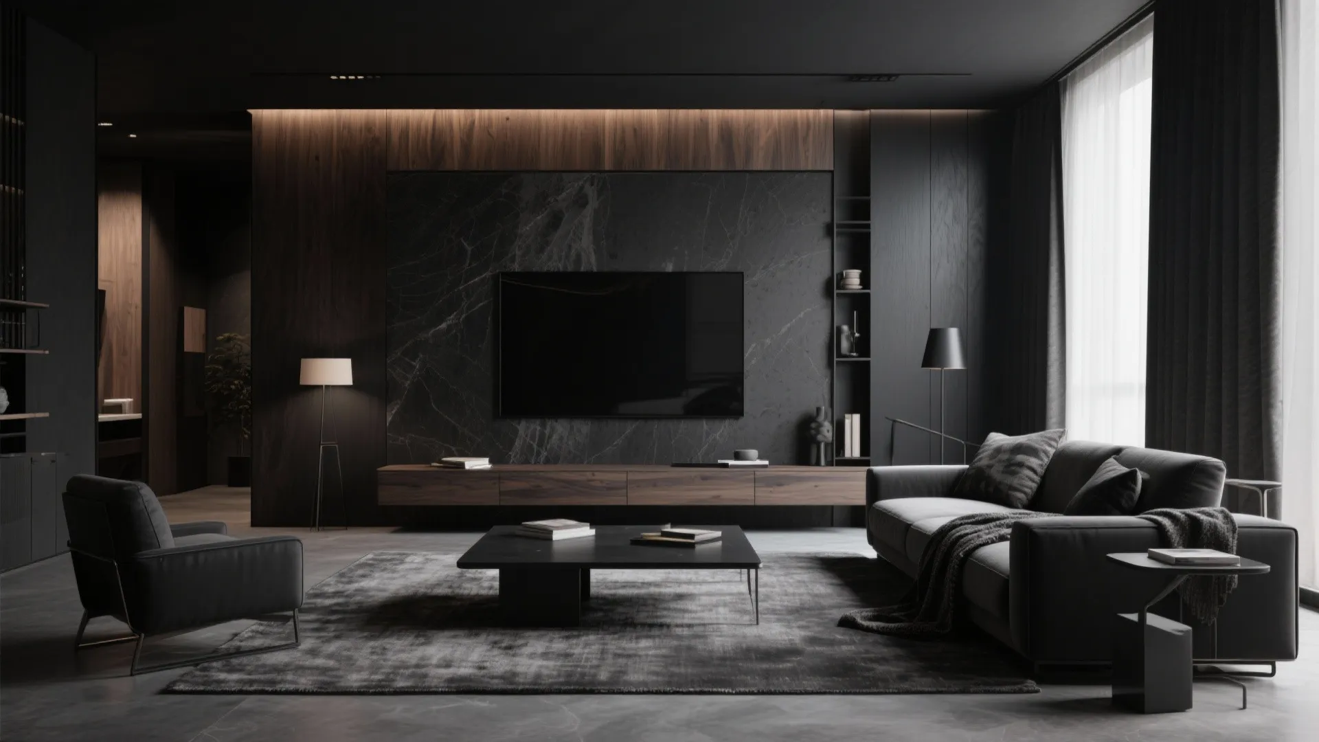 3. High-contrast modern monochrome