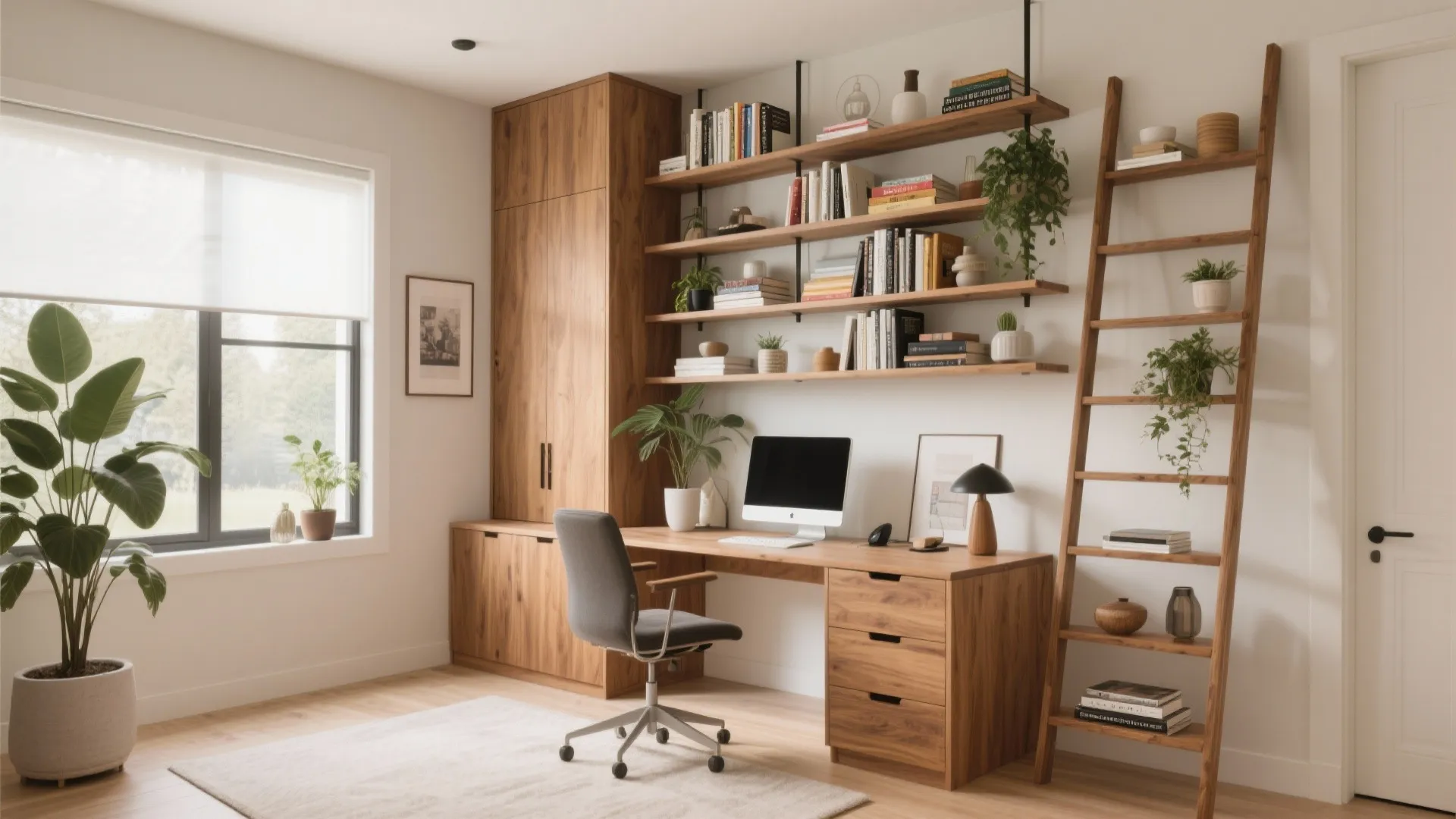 10 Office Bookshelves Ideas for Stylish Organization: Creative bookshelf inspiration from my 10+ years in small space interior design