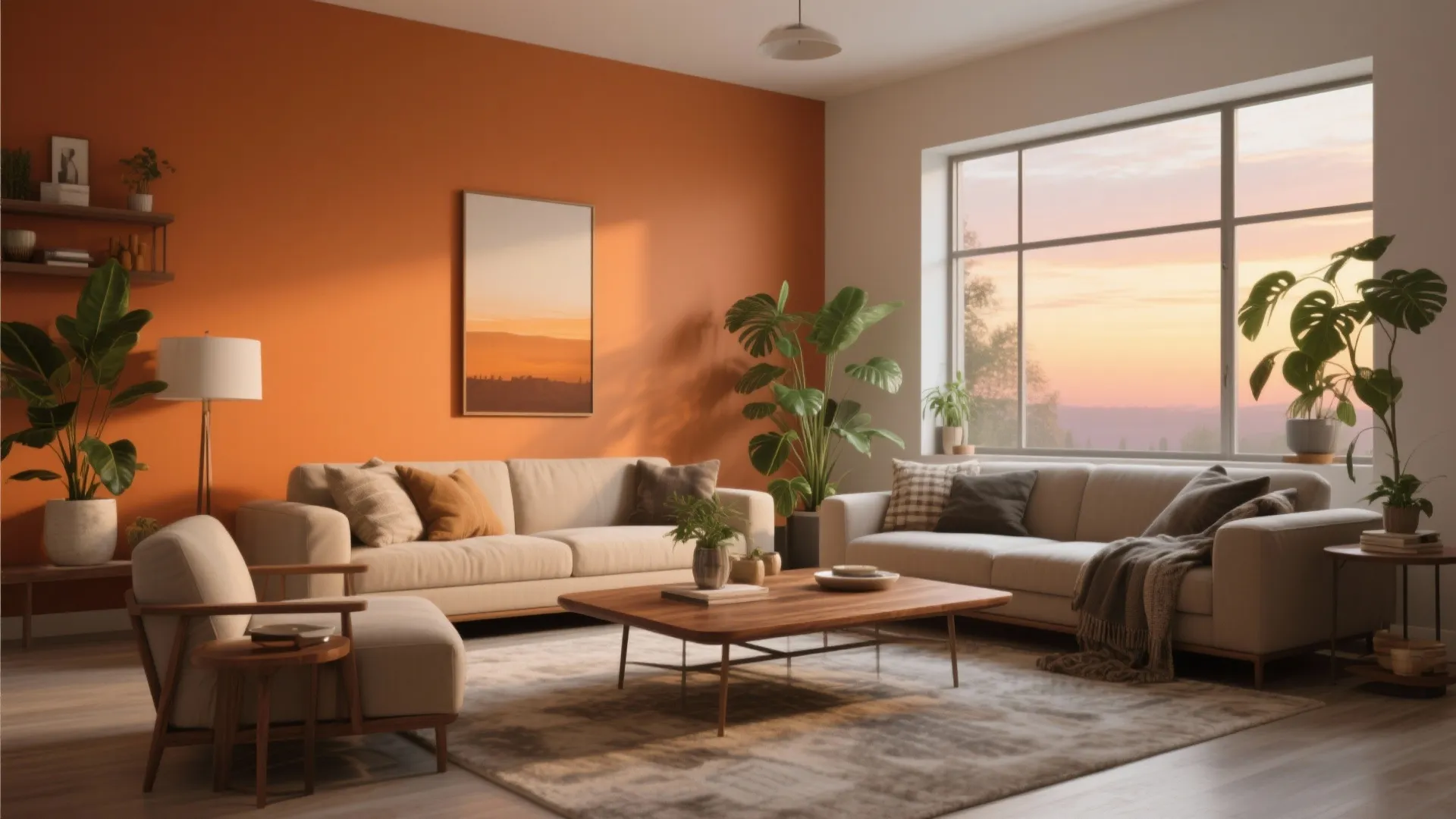 Modern Orange Living Room: Fresh Design Ideas for 2024: Fast-Track Guide to Styling with Vibrant Orange Accents in Your Living Room