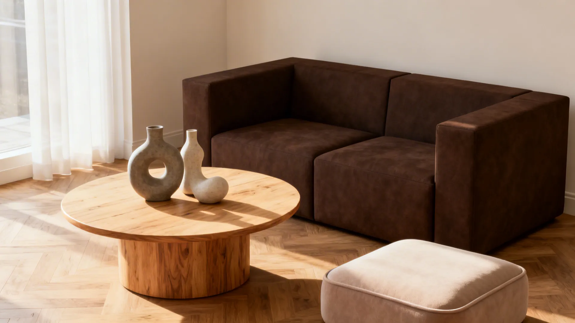 5. Mix modern lines with organic shapes