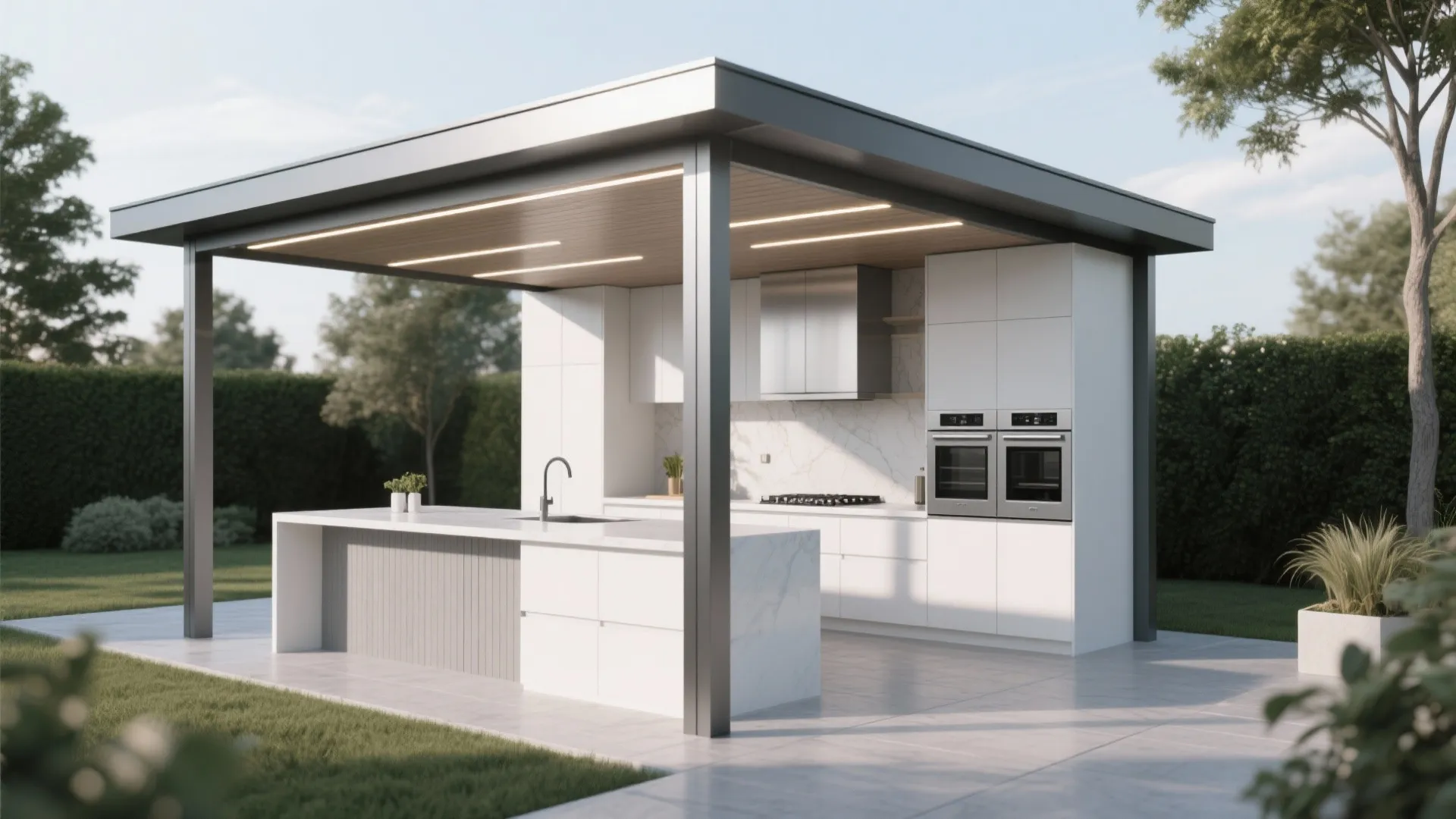 2. Sleek Modern Pavilion