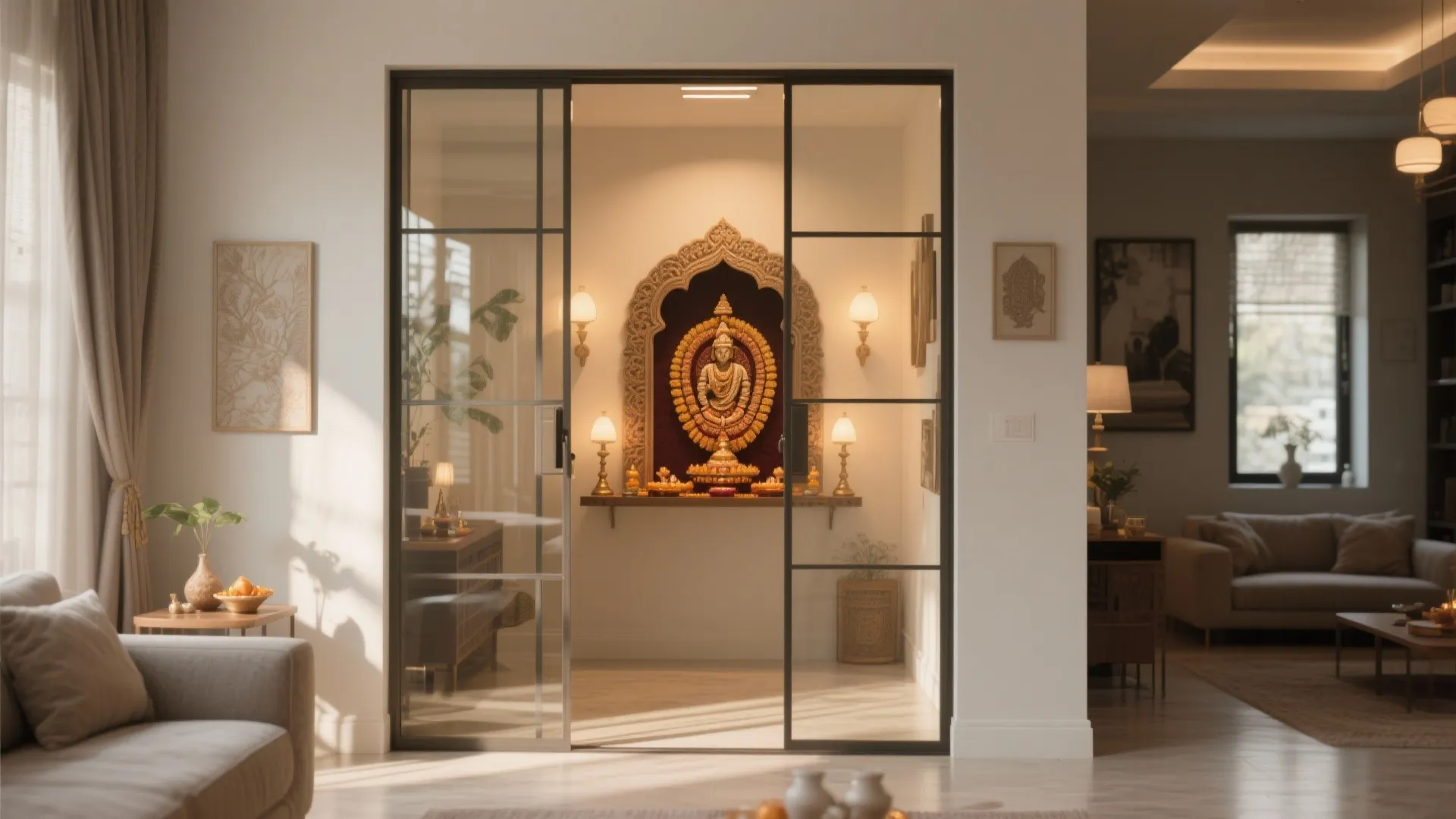 5 Glass Pooja Room Door Designs: Creative & Functional Ideas for Modern Homes