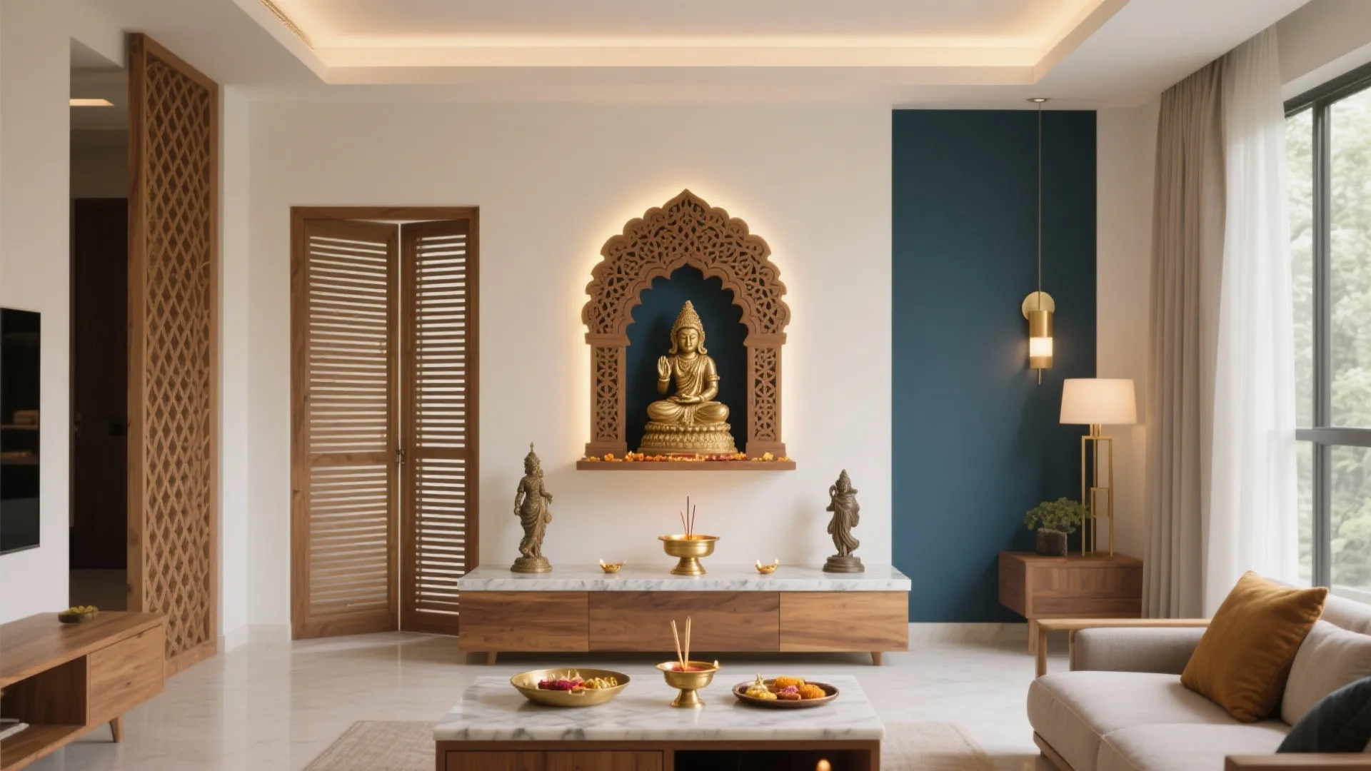 Traditional Pooja Room Designs: Classic Ideas for Modern Homes: 1 Minute to Timeless Pooja Room Inspiration