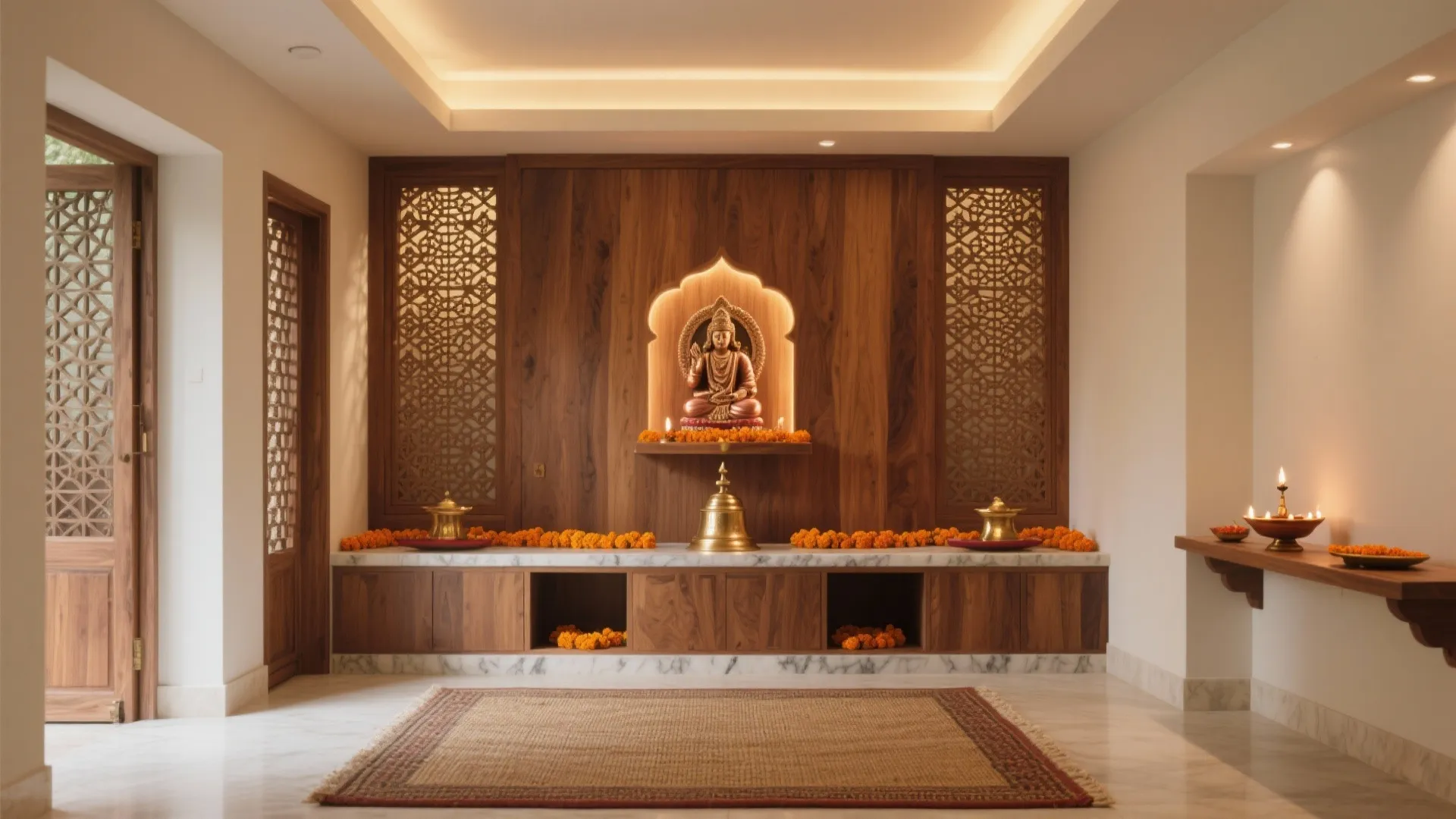 Modern Pooja Room Design: Fix Small, Dark Prayer Spaces