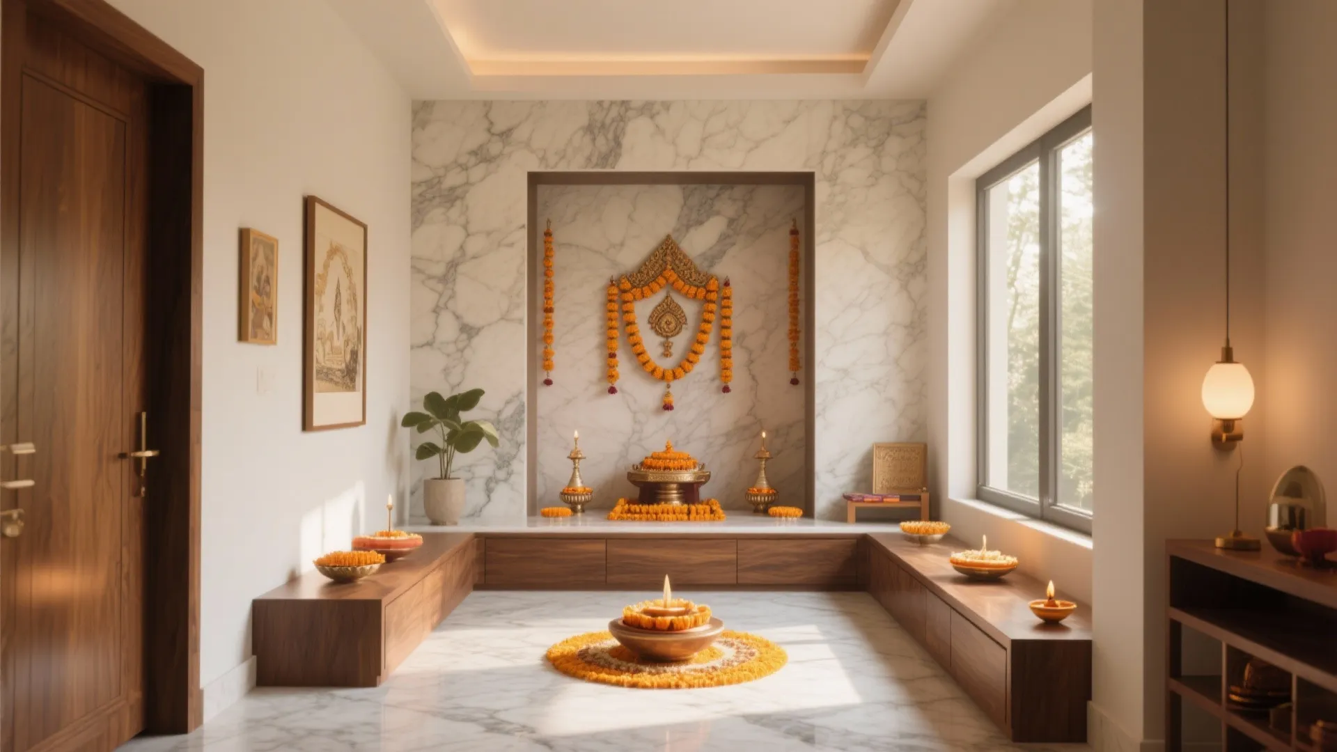 5 Pooja Room Decoration Ideas: Creative and Practical Tips for Designing a Beautiful Pooja Space