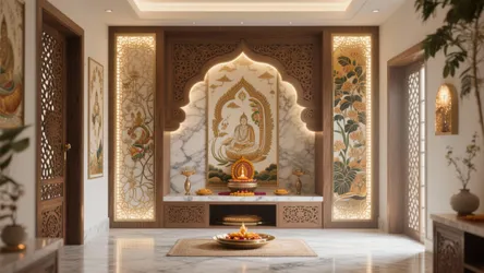 5 Inspiring Pooja Room Background Designs