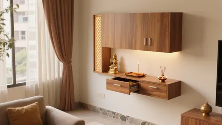 5 modern pooja unit designs that maximize small spaces