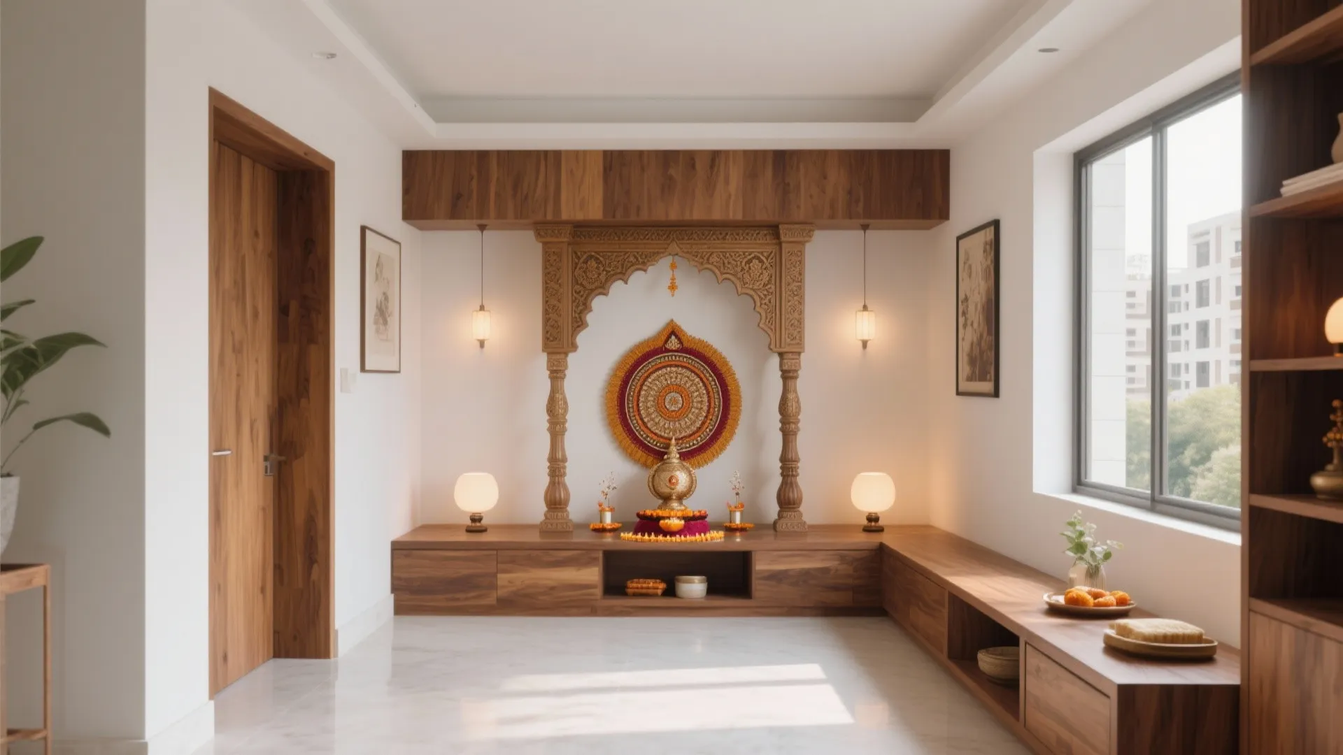 5 Modern Puja Room Design Ideas: Creative inspirations to make your small pooja space serene yet stylish
