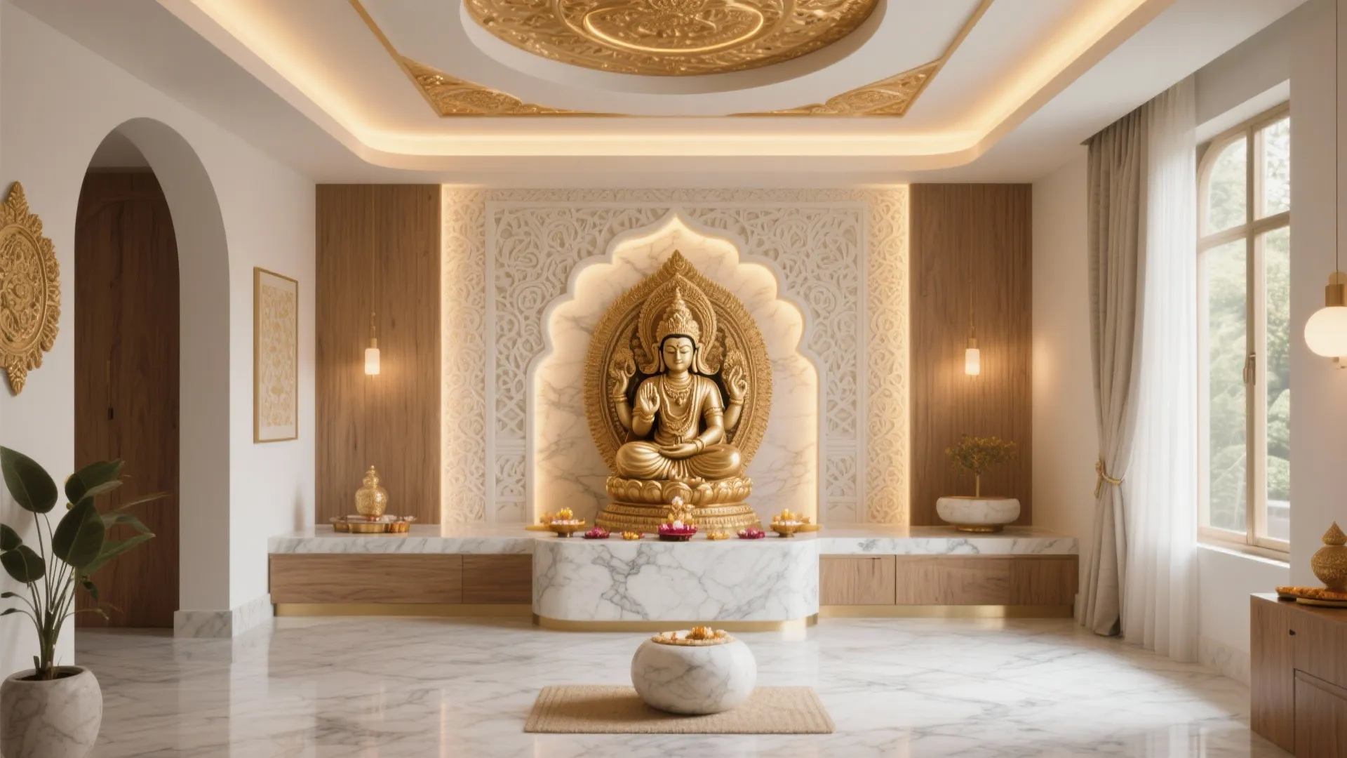 5 Inspiring Puja Room POP Design Ideas: Transform Your Pooja Space with Elegant, Functional POP Designs