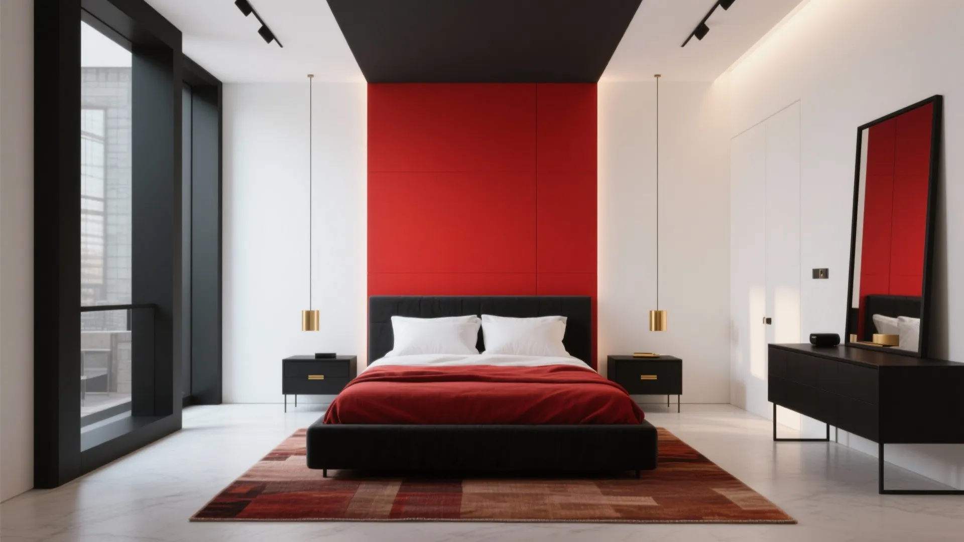 5. Modern High-Contrast Red