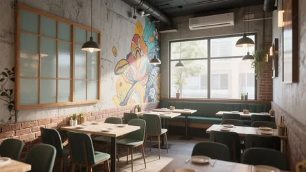 5 Modern Restaurant Wall Design Ideas