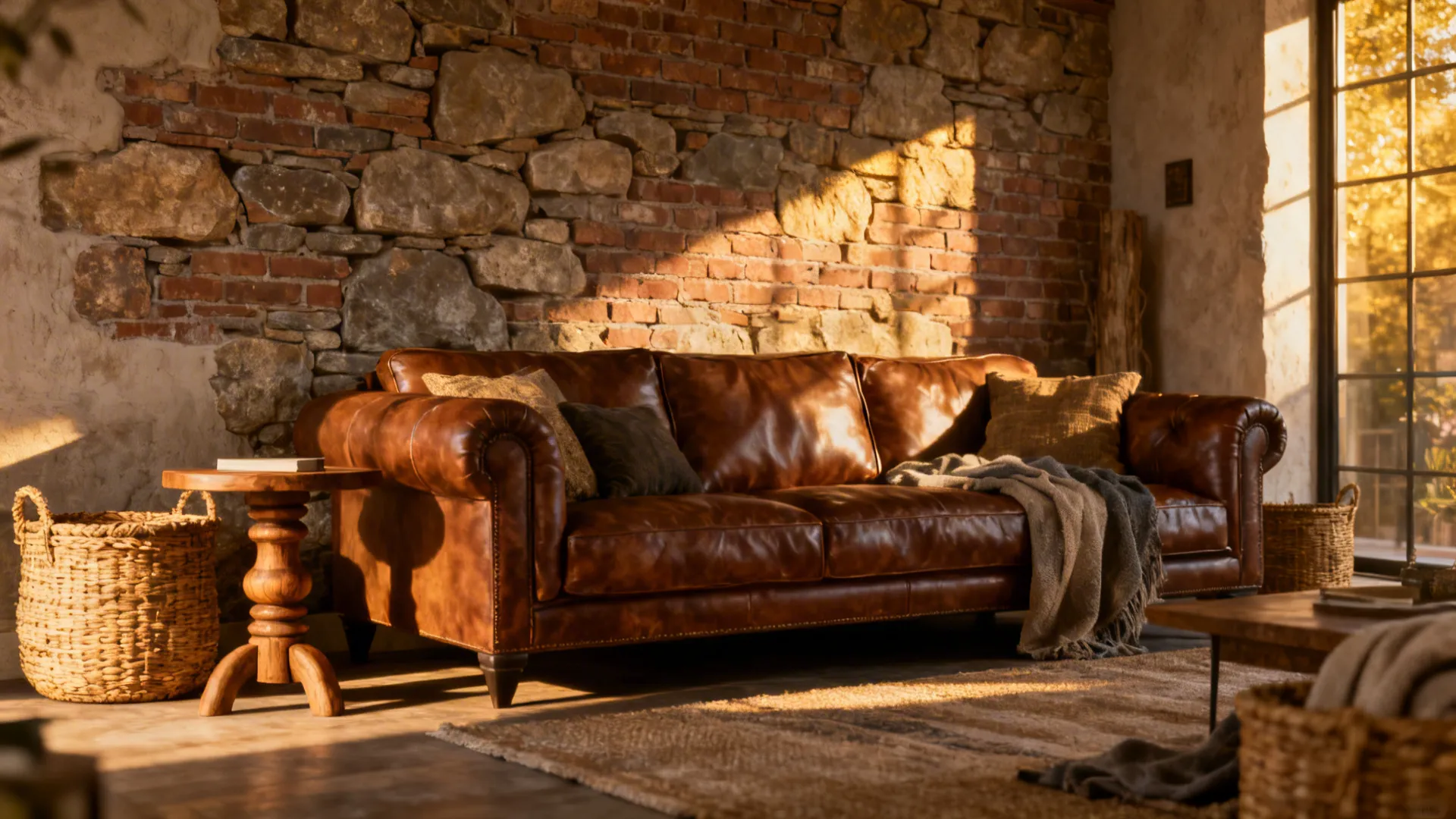 5. Go Modern Rustic with Layered Textures