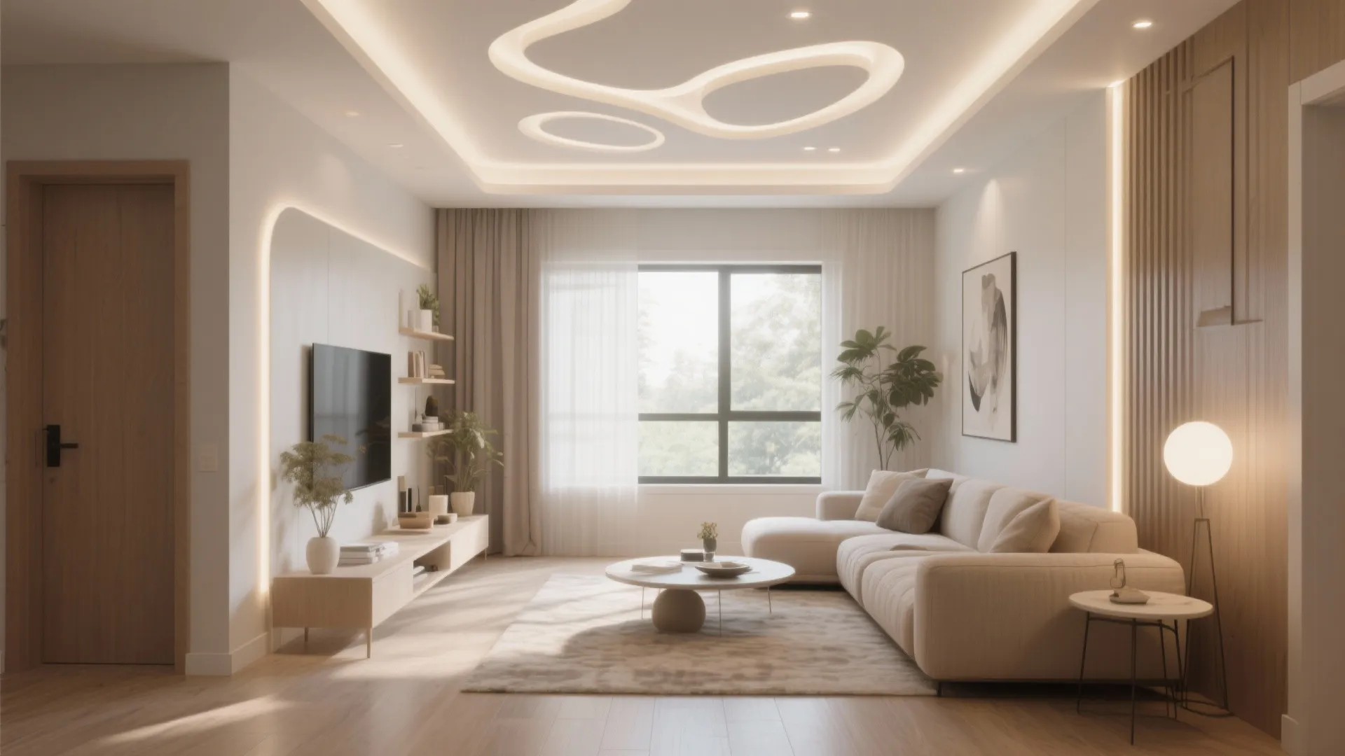 5 Smart POP Simple Room Design Ideas: Turning Small Spaces into Big Inspirations with POP Ceiling and Minimal Style