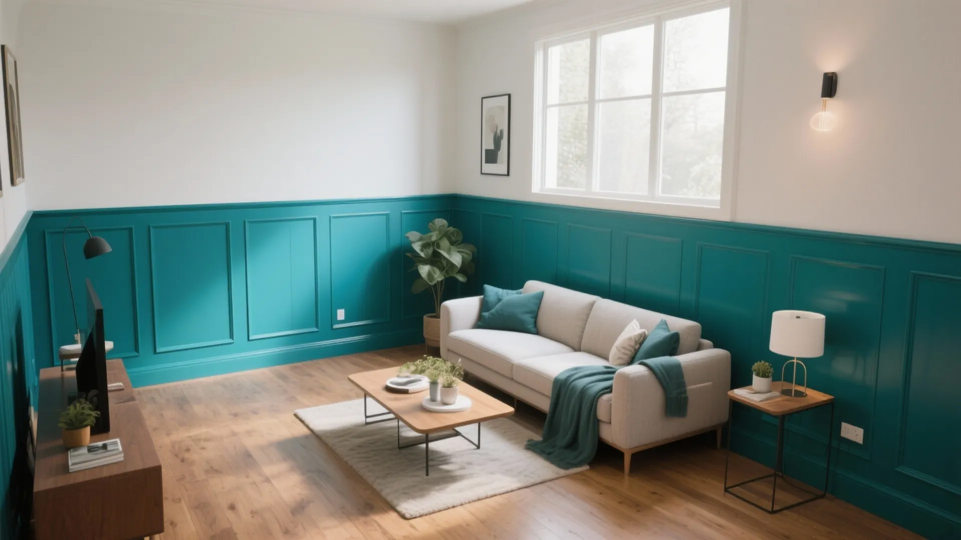 3. Wainscoting with a Modern Twist