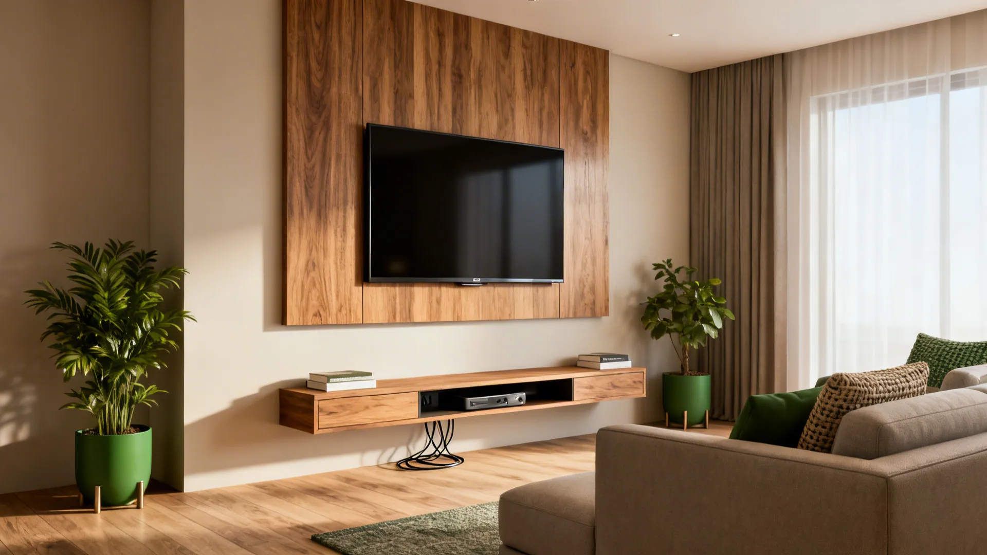 Flat Screen TV in Living Room Designs: 5 Ideas
