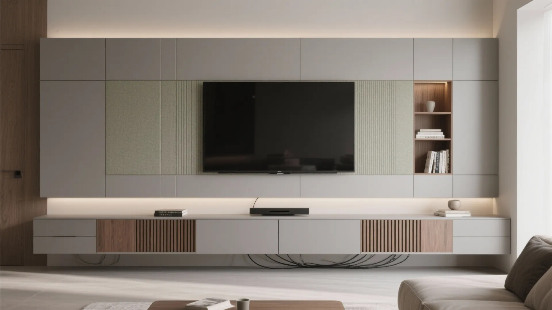 TV Wall Looks Messy? Fix It with a Modern TV Unit